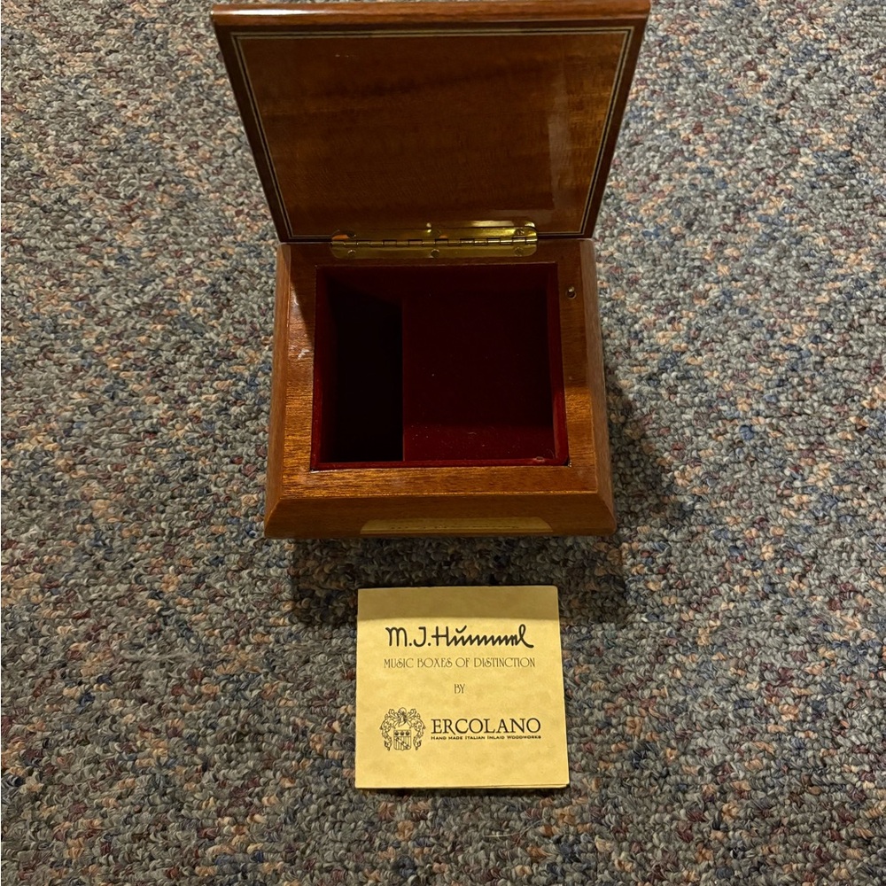 Authentic M.I. Hummel Wooden Music Box